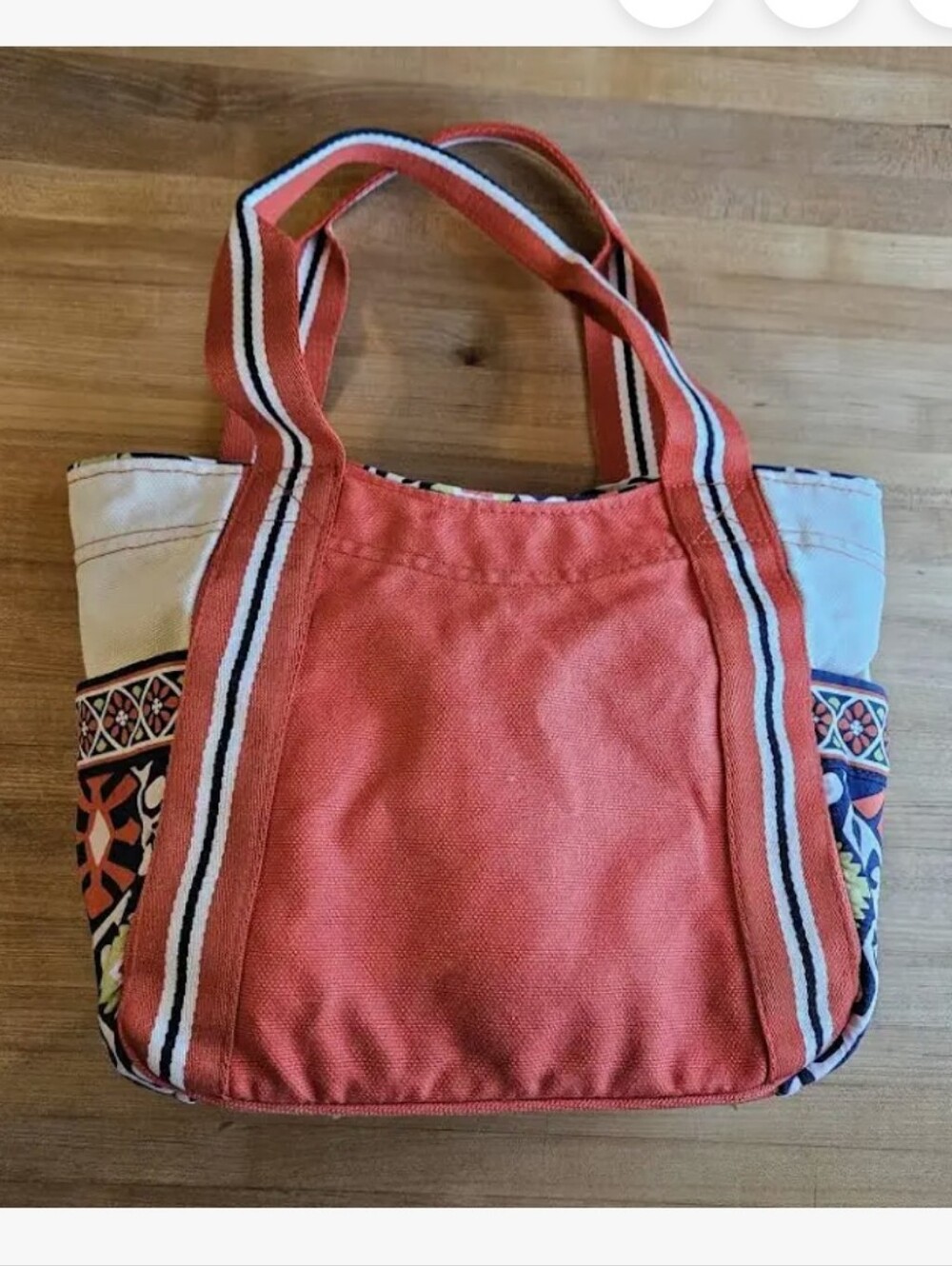 New Vera Bradley Tote Bag “Large Colorblock Tote Sun Valley” 24x22.5”